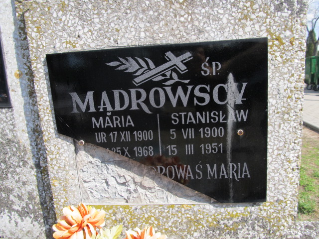 Maria Mądrowska 1900 Szczytno - Grobonet - Wyszukiwarka osób pochowanych