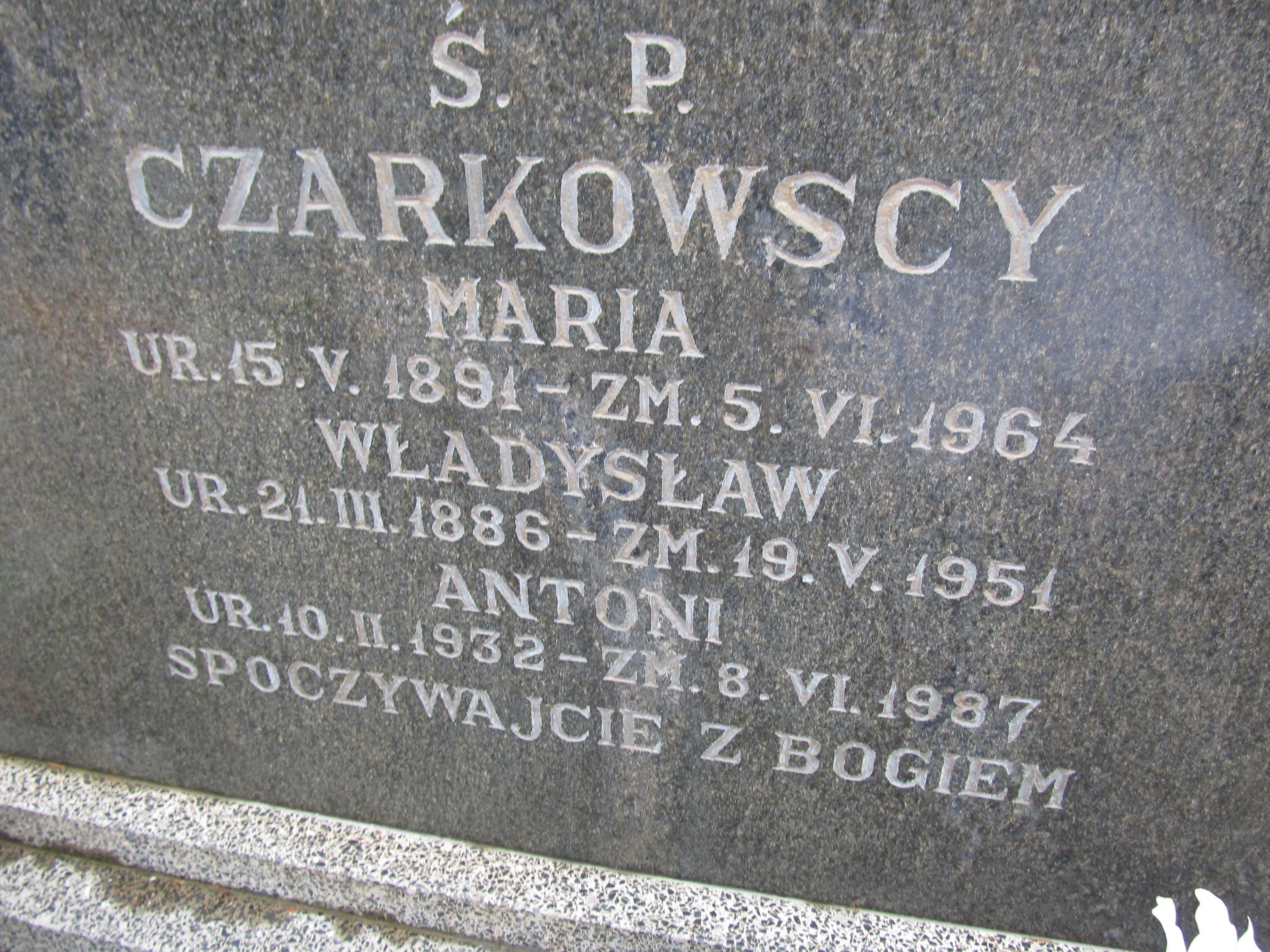 Maria Czarkowska 1891 Szczytno - Grobonet - Wyszukiwarka osób pochowanych