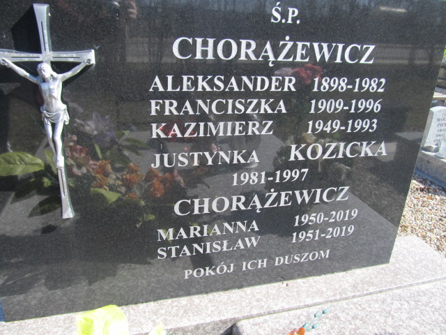 Stanisław Chorążewicz 1951 Szczytno - Grobonet - Wyszukiwarka osób pochowanych