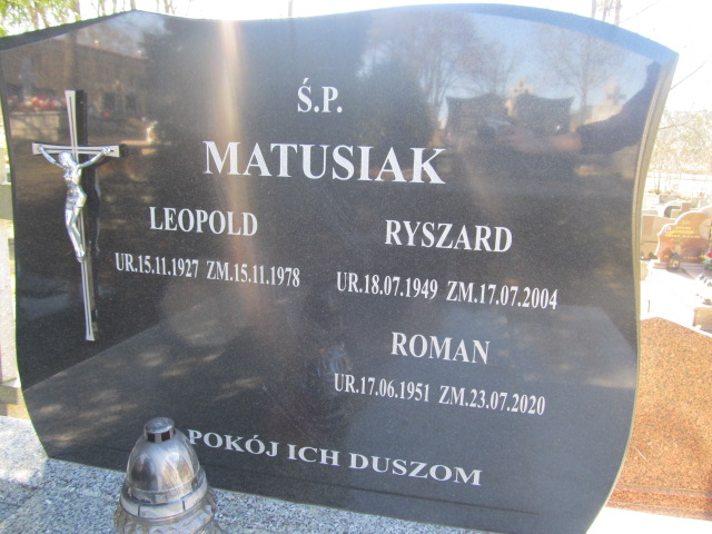 Ryszard Matusiak 1949 Szczytno - Grobonet - Wyszukiwarka osób pochowanych