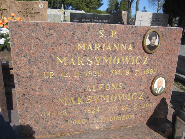 Alfons Maksymowicz 1924 Szczytno - Grobonet - Wyszukiwarka osób pochowanych