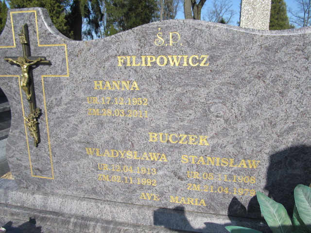 Hanna Filipowicz 1952 Szczytno - Grobonet - Wyszukiwarka osób pochowanych