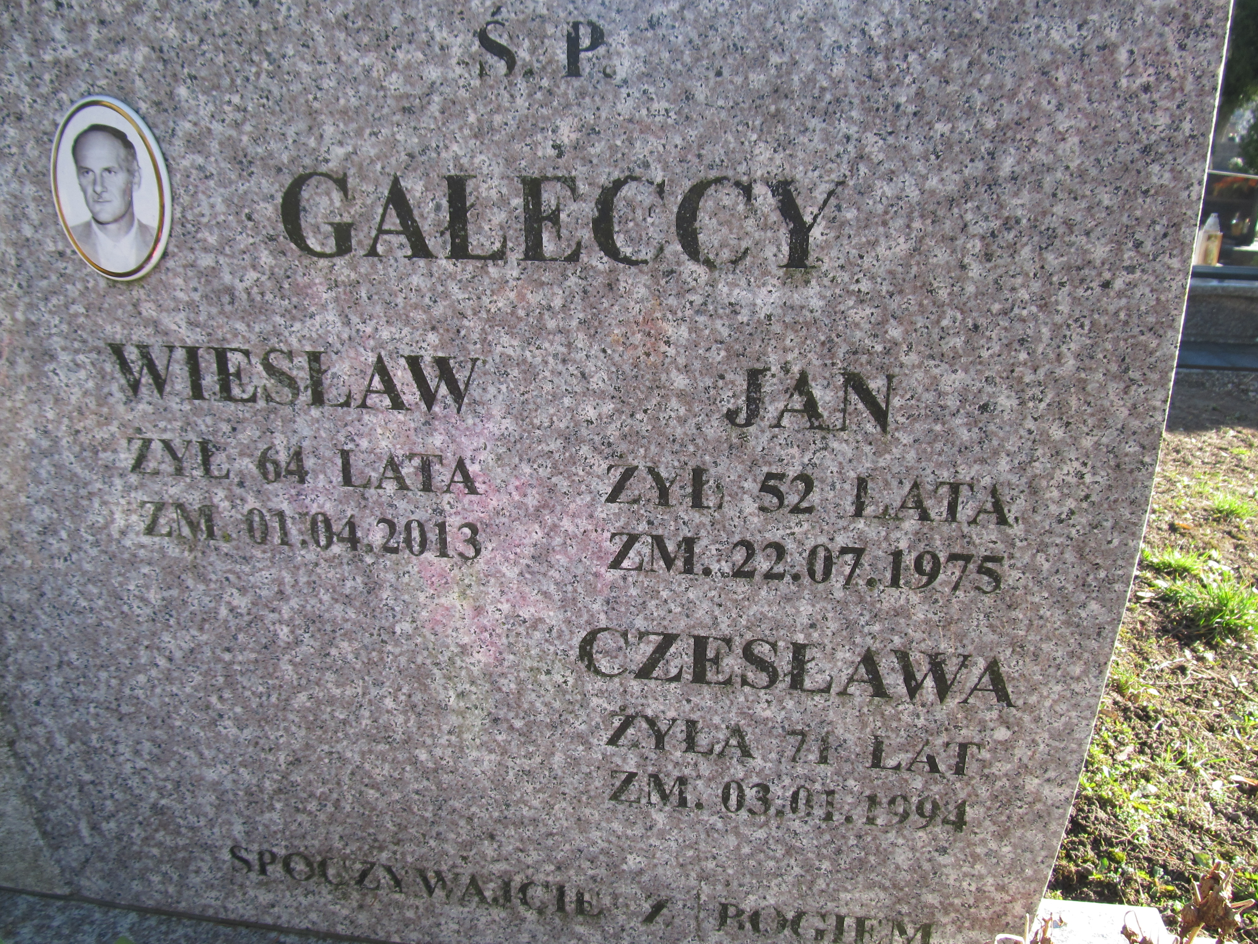 Wiesław Gałecki 1949 Szczytno - Grobonet - Wyszukiwarka osób pochowanych