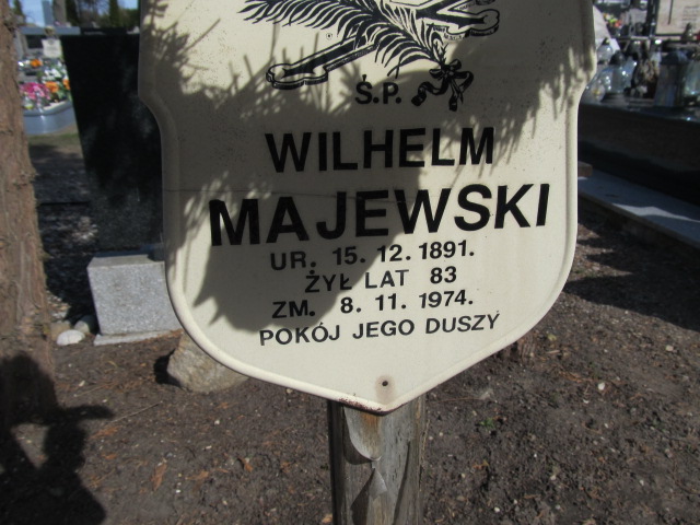 Wilhelm Majewski 1891 Szczytno - Grobonet - Wyszukiwarka osób pochowanych