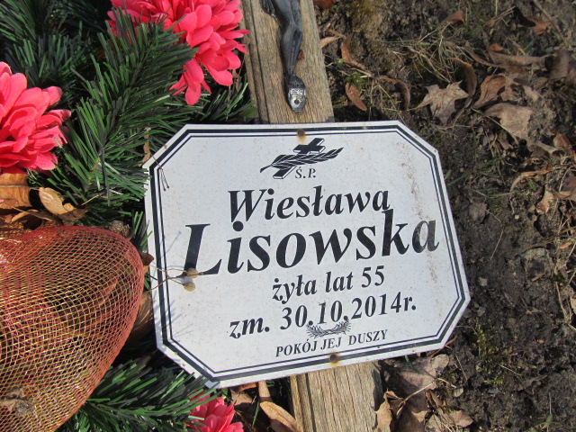 Wiesława Lisowska 1959 Szczytno - Grobonet - Wyszukiwarka osób pochowanych