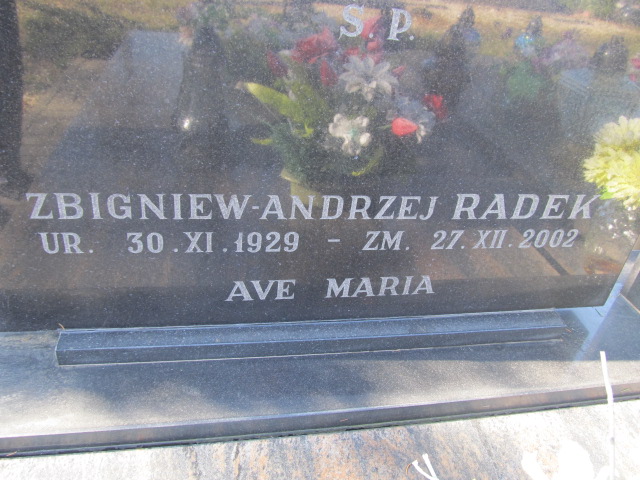 Zbigniew Radek 1929 Szczytno - Grobonet - Wyszukiwarka osób pochowanych