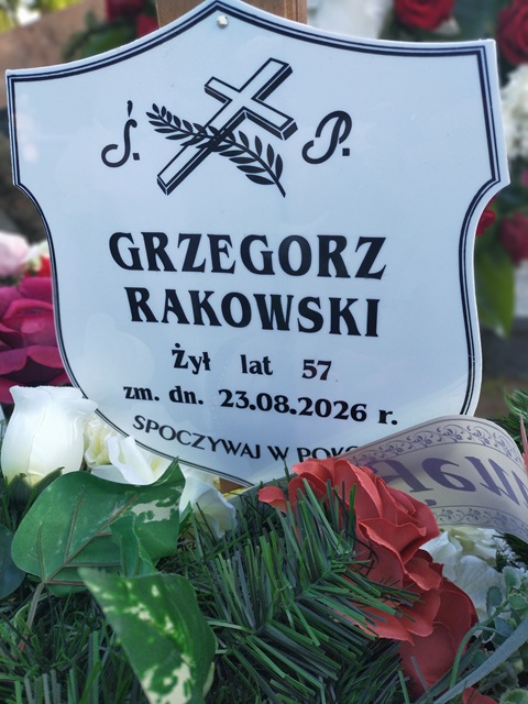 Grób Grzegorz Rakowski