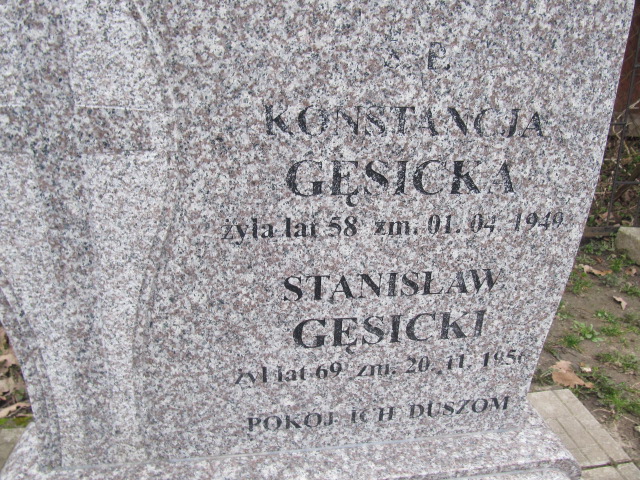 Konstancja Gęsicka Szczytno - Grobonet - Wyszukiwarka osób pochowanych