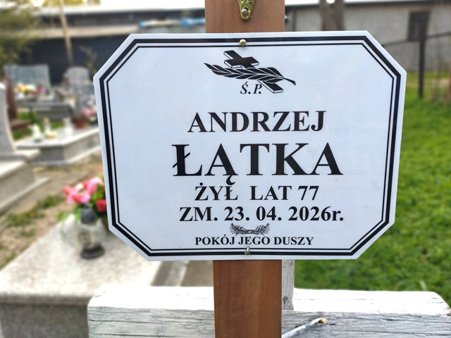 Grób Andrzej Łątka