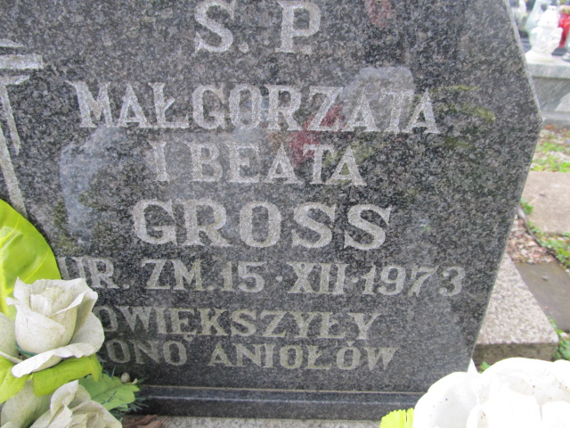 Beata Gross 1973 Szczytno - Grobonet - Wyszukiwarka osób pochowanych