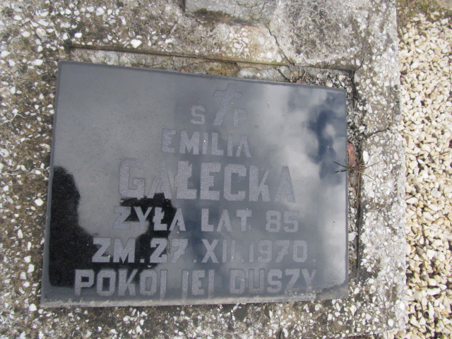 Emilia Gałecka 1885 Szczytno - Grobonet - Wyszukiwarka osób pochowanych