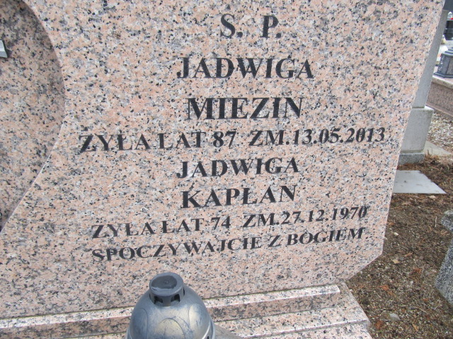 Jadwiga Kapłan 1896 Szczytno - Grobonet - Wyszukiwarka osób pochowanych