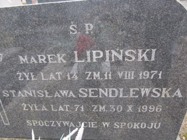 Marek Lipiński 1957 Szczytno - Grobonet - Wyszukiwarka osób pochowanych