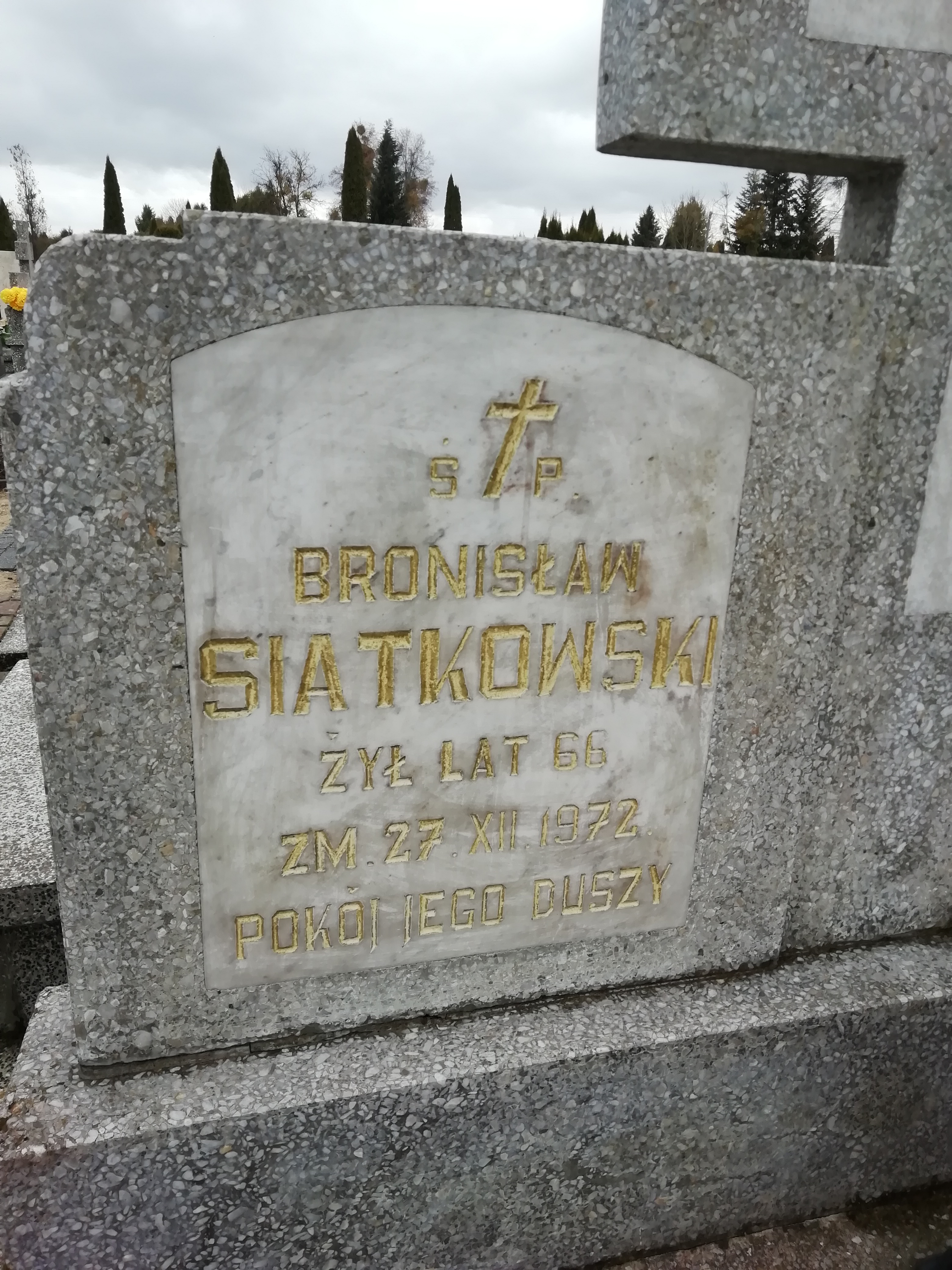 Bronisław Siatkowski 1906 Szczytno - Grobonet - Wyszukiwarka osób pochowanych