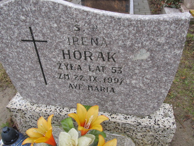 Irena Horak 1944 Szczytno - Grobonet - Wyszukiwarka osób pochowanych