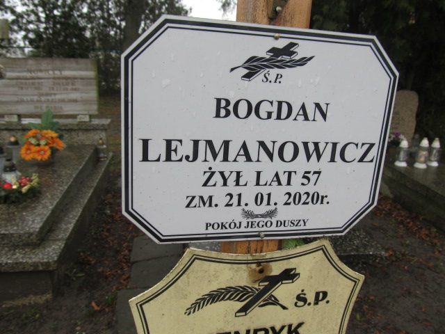 Bogdan Lejmanowicz 1962 Szczytno - Grobonet - Wyszukiwarka osób pochowanych
