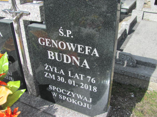 Genowefa Budna 1941 Szczytno - Grobonet - Wyszukiwarka osób pochowanych