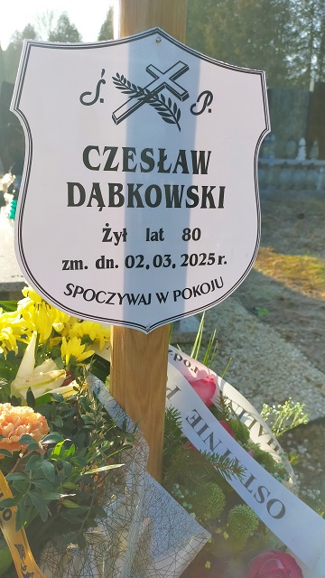 Grób Czesław Dąbkowski