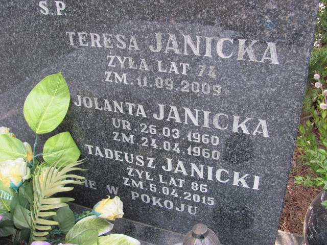 Tadeusz Janicki 1929 Szczytno - Grobonet - Wyszukiwarka osób pochowanych