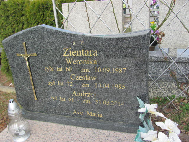 Andrzej Zientara 1953 Szczytno - Grobonet - Wyszukiwarka osób pochowanych