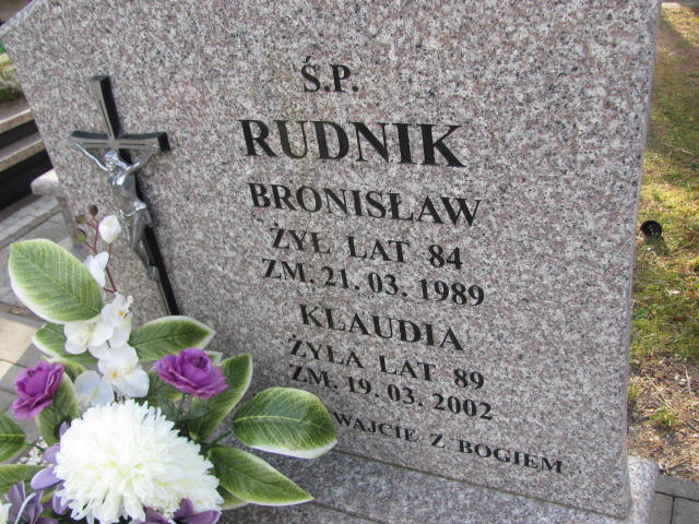 Klaudia Rudnik  1913 Szczytno - Grobonet - Wyszukiwarka osób pochowanych