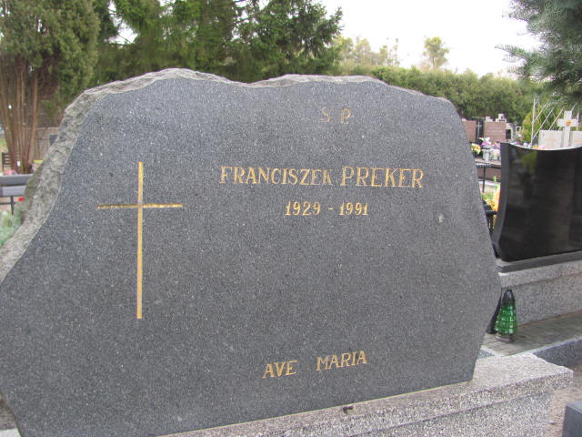 Franciszek Preker 1929 Szczytno - Grobonet - Wyszukiwarka osób pochowanych