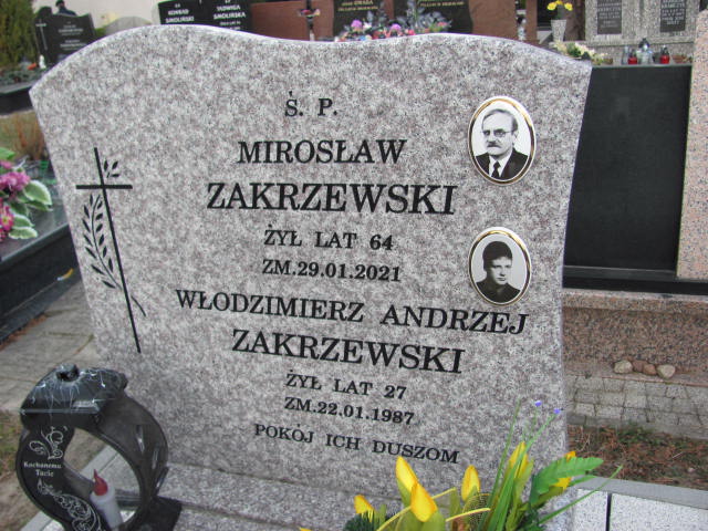 Mirosław Zakrzewski 1957 Szczytno - Grobonet - Wyszukiwarka osób pochowanych