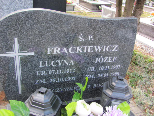 Lucyna Frąckiewicz 1912 Szczytno - Grobonet - Wyszukiwarka osób pochowanych