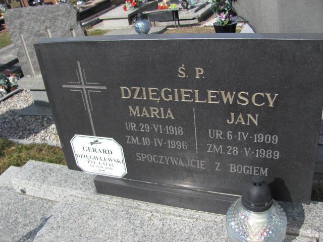 Maria Dzięgielewska 1918 Szczytno - Grobonet - Wyszukiwarka osób pochowanych