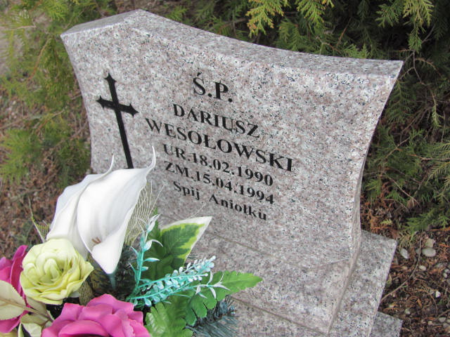 Dariusz Wesołowski 1990 Szczytno - Grobonet - Wyszukiwarka osób pochowanych