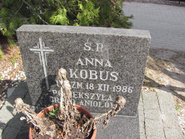Anna Kobus 1986 Szczytno - Grobonet - Wyszukiwarka osób pochowanych