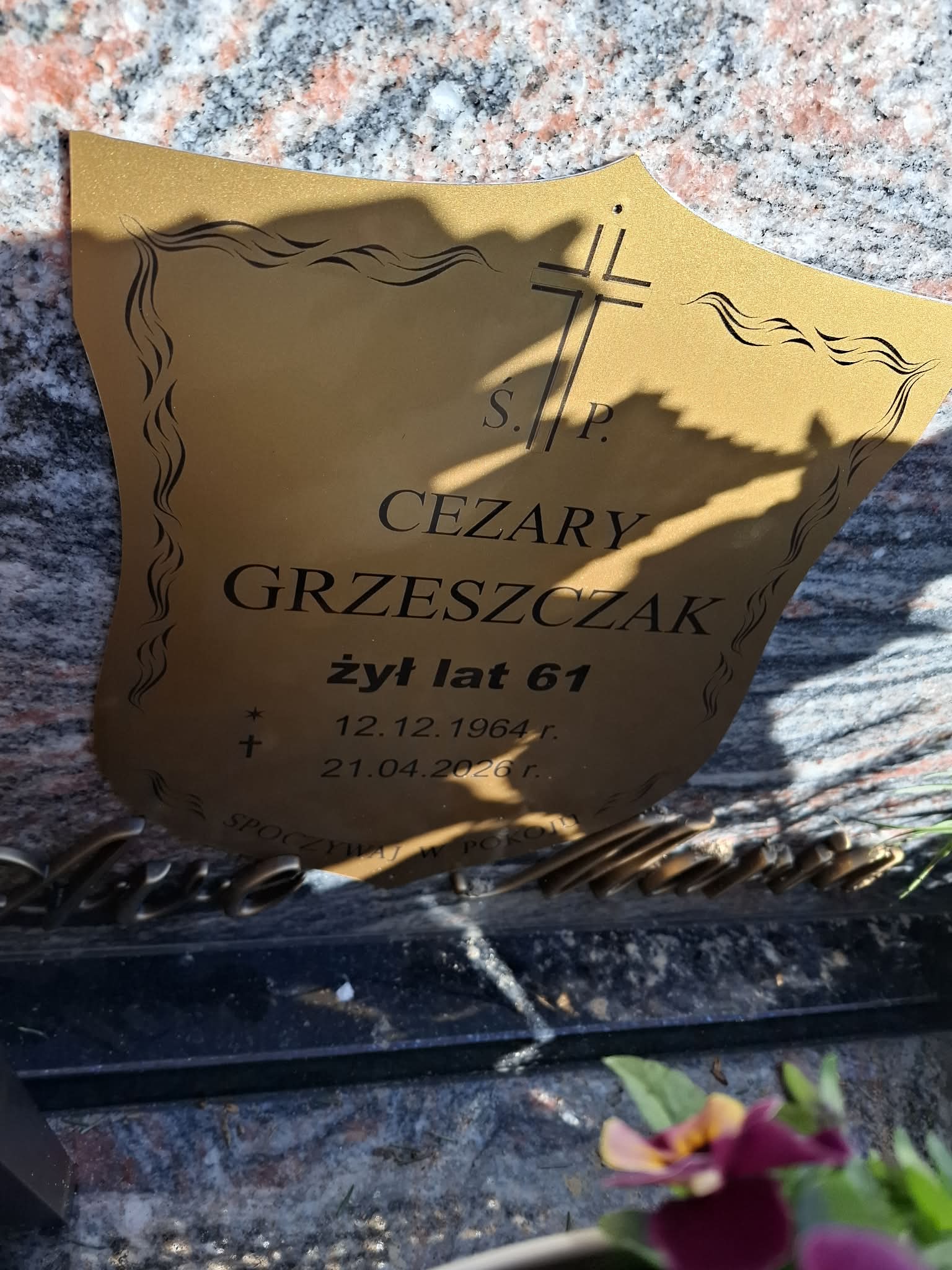 Grób Cezary Grzeszczak
