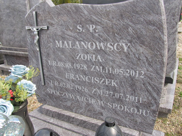 Franciszek Malanowski 1926 Szczytno - Grobonet - Wyszukiwarka osób pochowanych