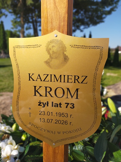 Grób Kazimierz Krom