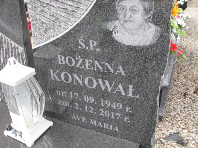 Bożenna Konował 1949 Szczytno - Grobonet - Wyszukiwarka osób pochowanych