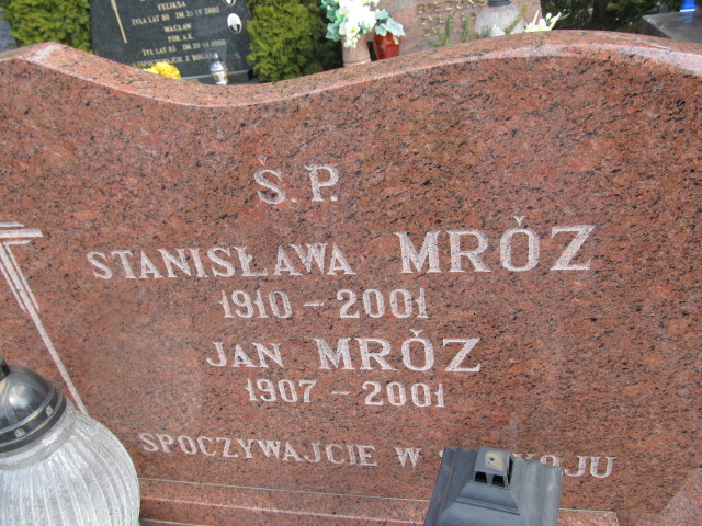 Stanisława Mróz 1910 Szczytno - Grobonet - Wyszukiwarka osób pochowanych