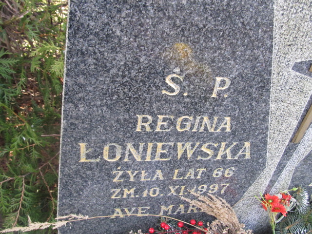 Regina Łoniewska 1932 Szczytno - Grobonet - Wyszukiwarka osób pochowanych