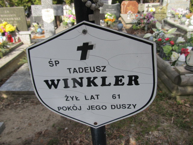 Tadeusz Winkler 1938 Szczytno - Grobonet - Wyszukiwarka osób pochowanych